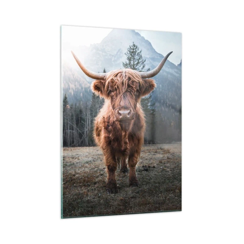 Schilderen op glas - Groeten uit de bergweide - 50x70 cm