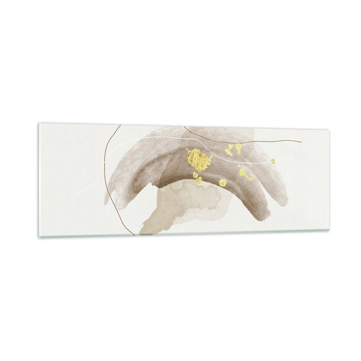 Schilderen op glas - Ontmoet in de ruimte - 90x30 cm