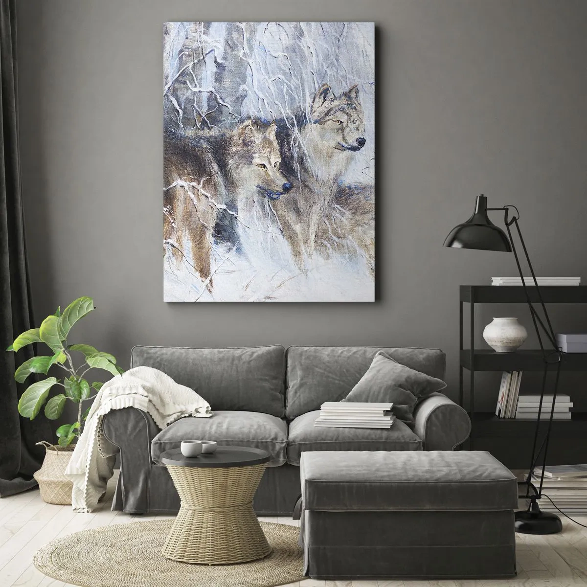 Schilderen op canvas - Aandacht! Hier komt ... - 80x120 cm