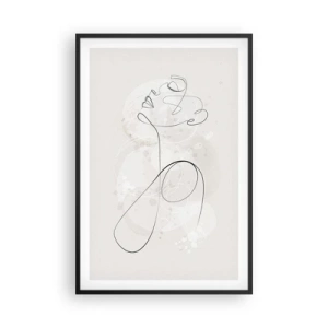 Poster in een zwarte lijst - De spiraal van schoonheid - 61x91 cm