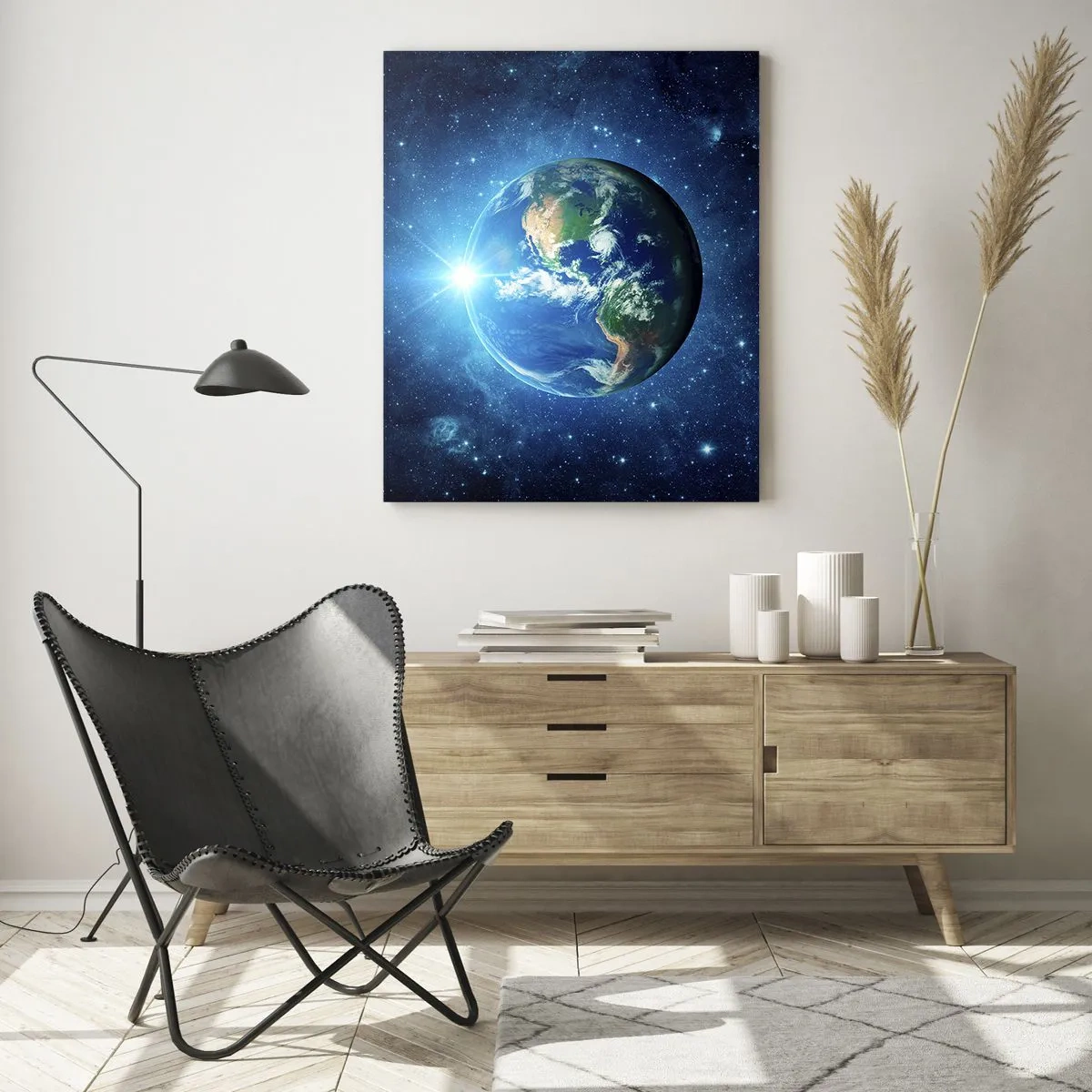 Schilderen op glas - We zijn in de hemel - 50x70 cm