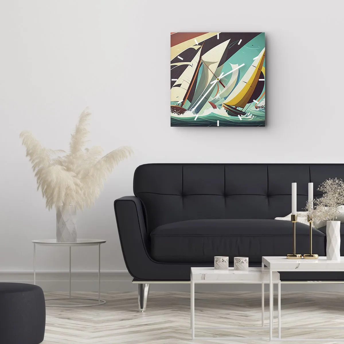 Wandklok - Klok - Met elementen als een broer - 40x40 cm