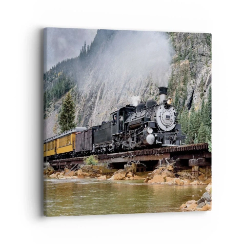 Schilderen op canvas - Waar wil je naar toe? Waar naar toe? - 40x40 cm