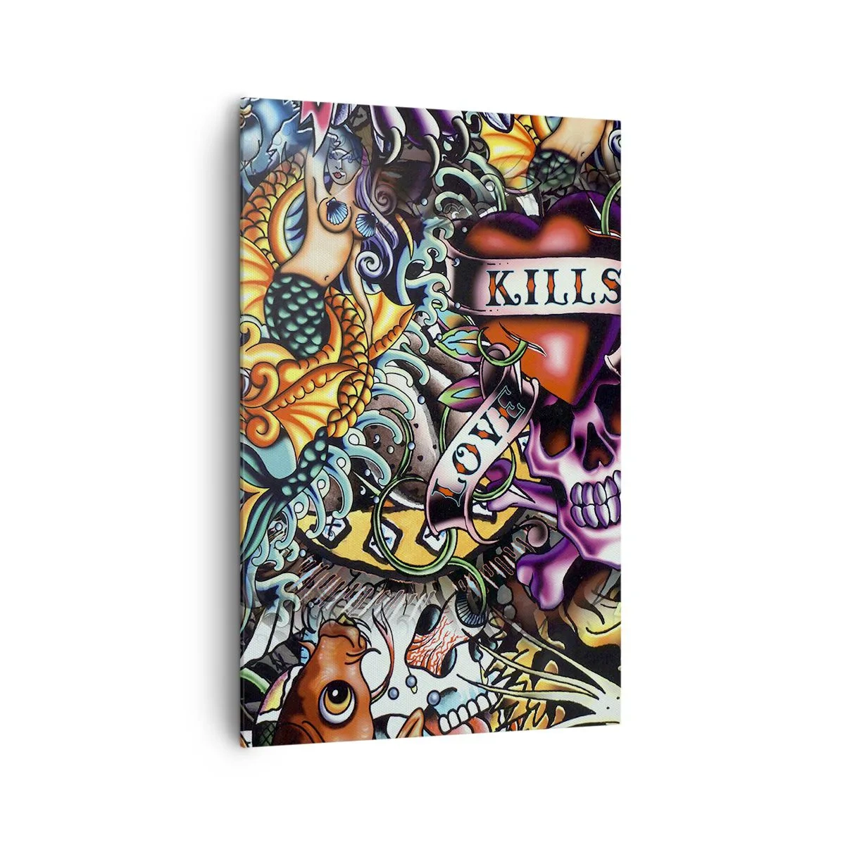 Schilderen op canvas - De droom van de tatoeëerder - 80x120 cm