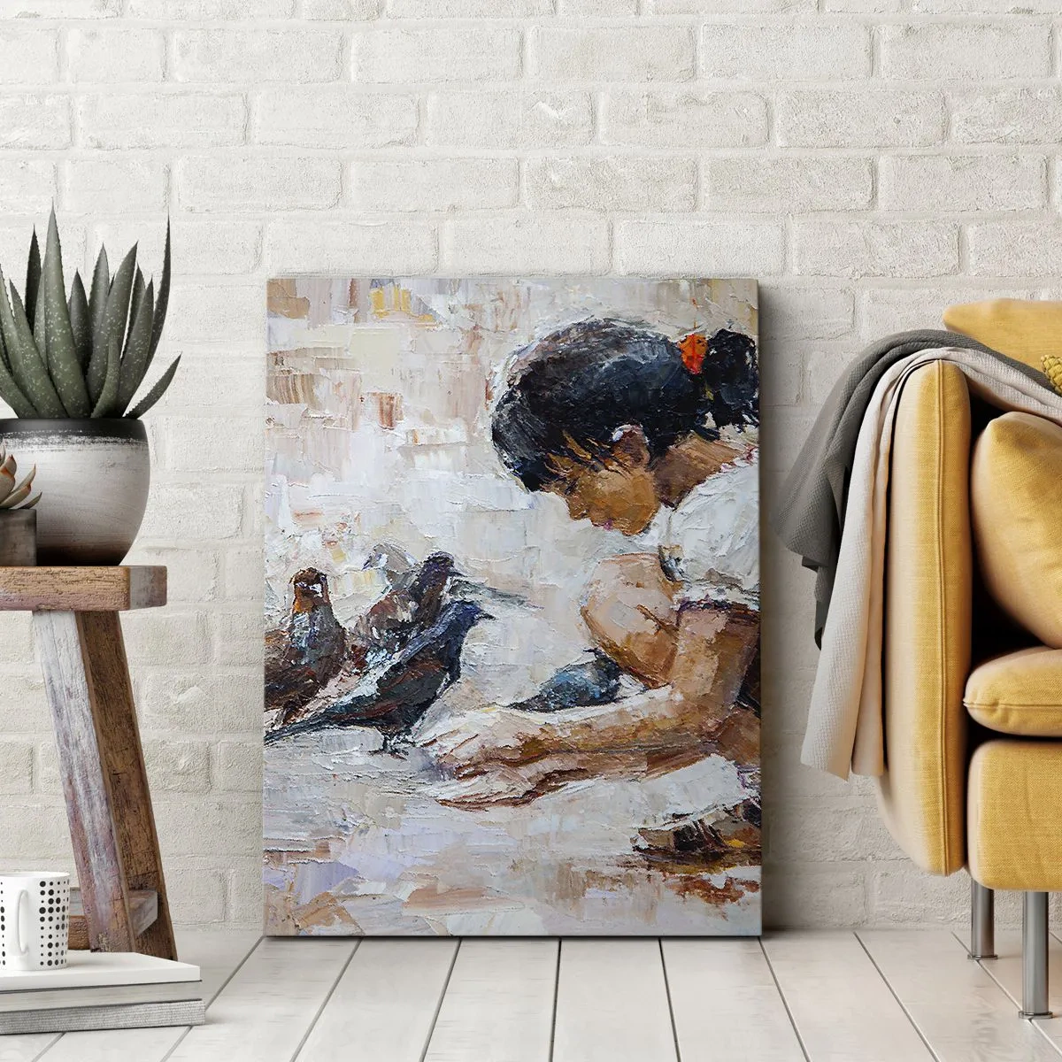 Schilderen op canvas - De kleintjes en de leukste - 50x70 cm