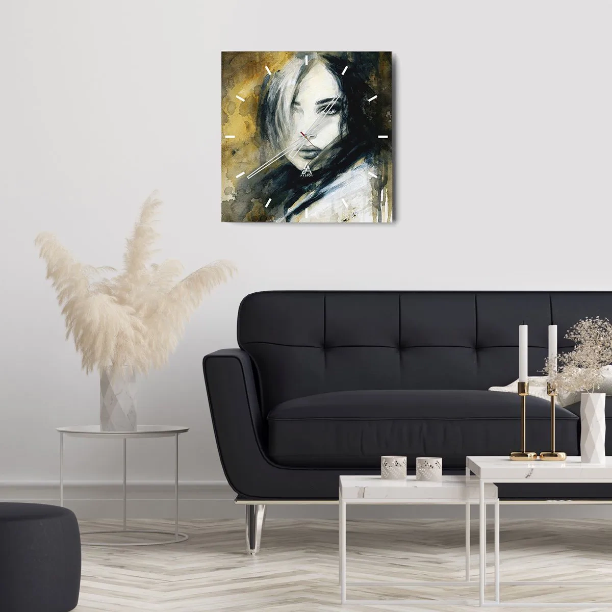 Wandklok - Klok - onschuldiger of sensueler? - 40x40 cm