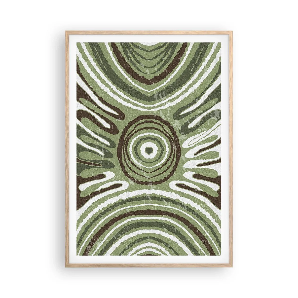 Een poster in een licht eiken lijst - Een explosie van emoties - 70x100 cm