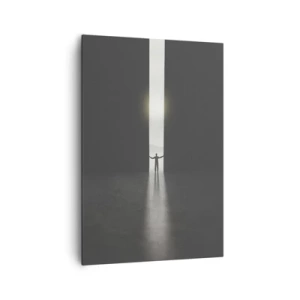 Schilderen op canvas - Een stap naar een mooie toekomst - 70x100 cm