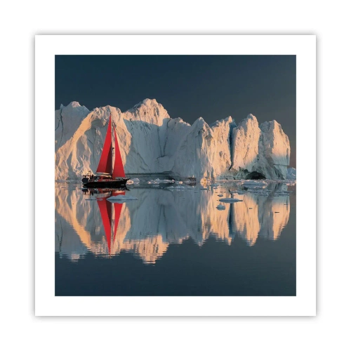 Poster - Aan de rand van de wereld - 50x50 cm