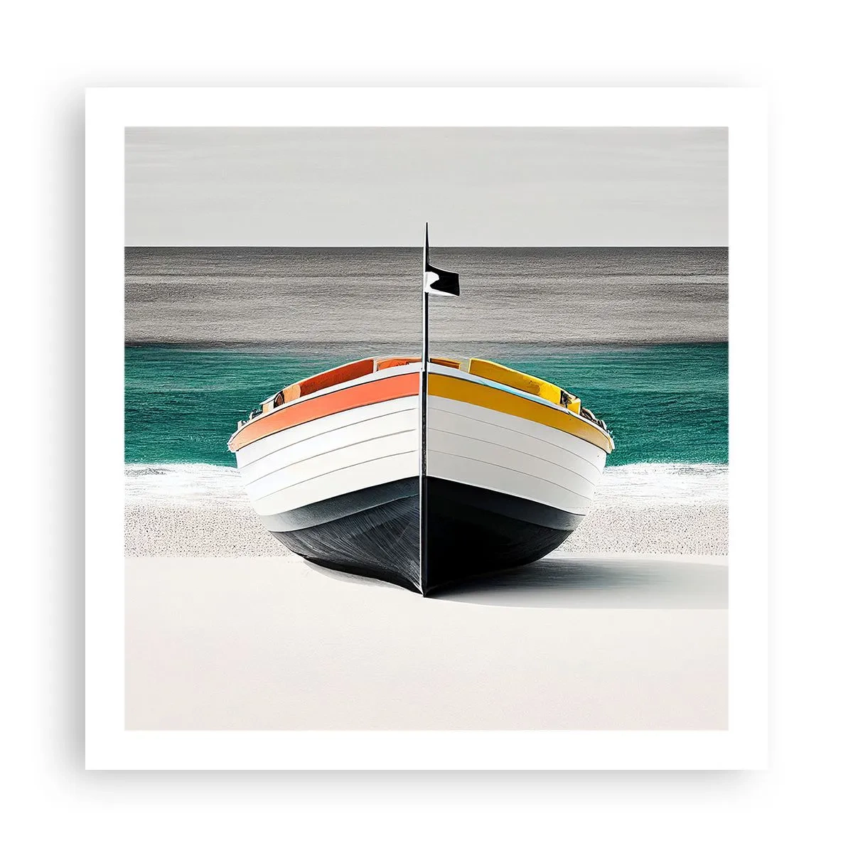 Poster - Op zijn plaats - 60x60 cm