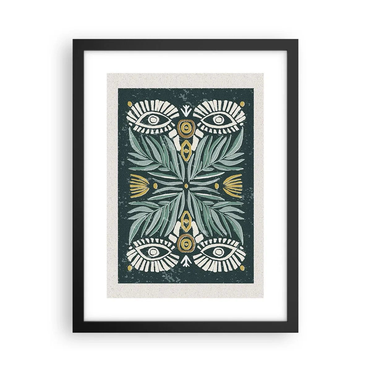 Poster in een zwarte lijst - Als een volksuitsnede - 30x40 cm