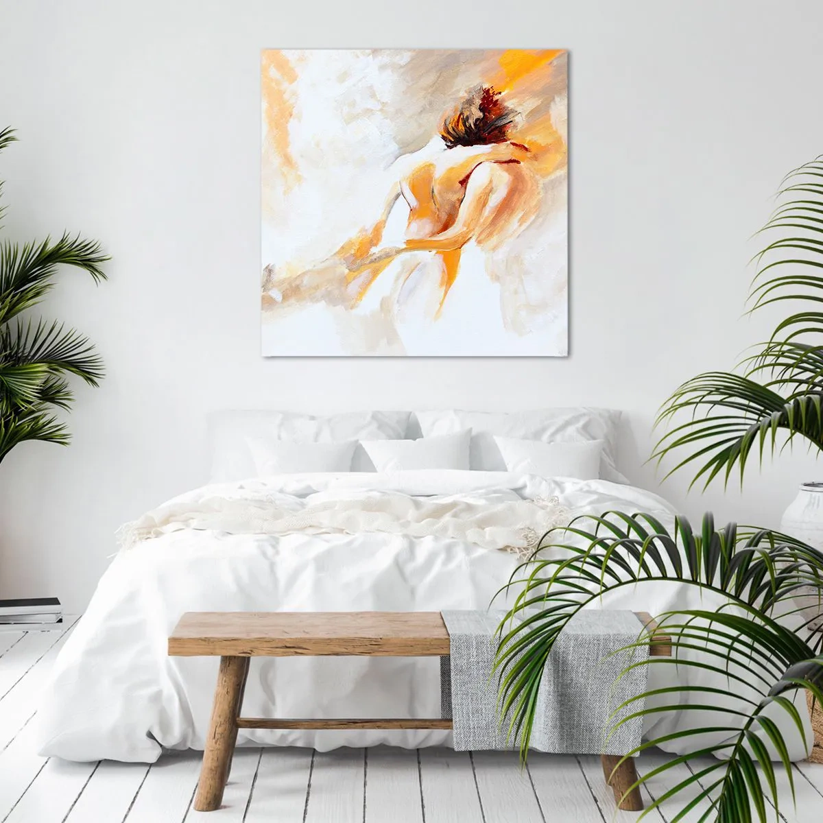 Schilderen op canvas - In de lucht van nabijheid - 70x70 cm