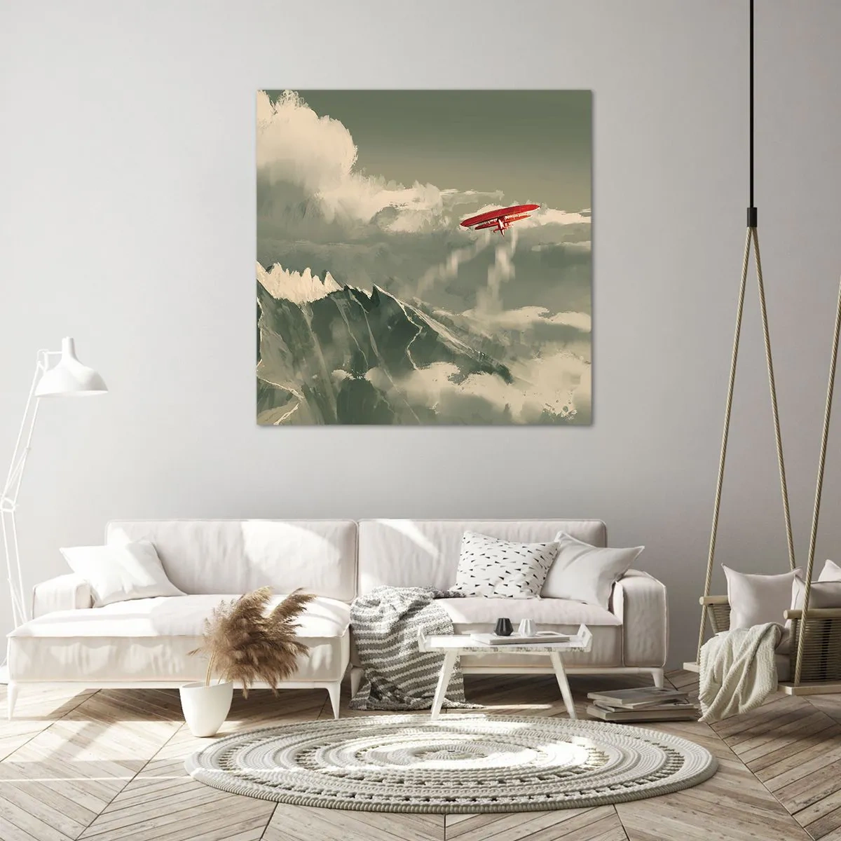 Schilderen op canvas - Onverschrokken pionier - 70x70 cm