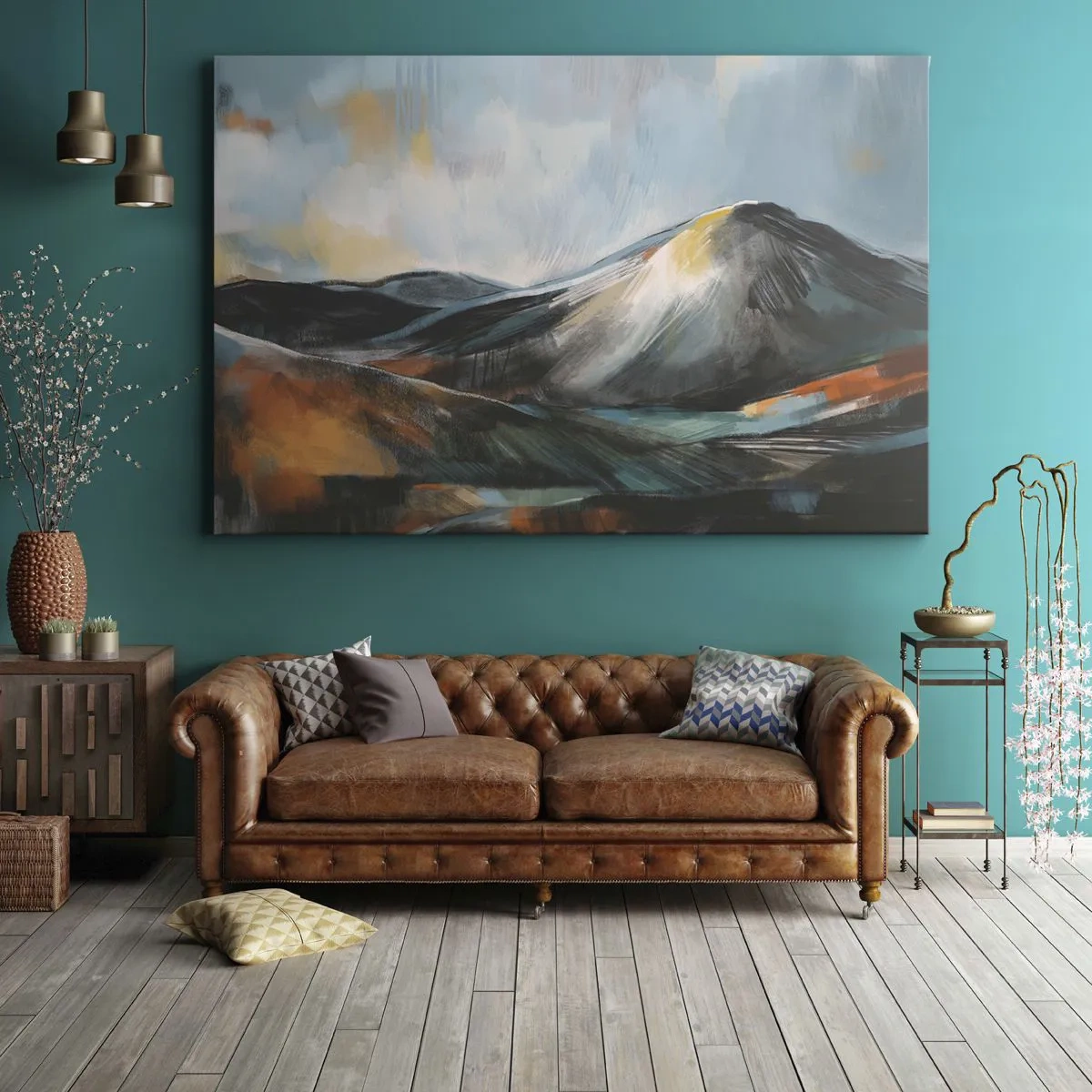 Schilderen op canvas - Ruw en prachtig - 120x80 cm