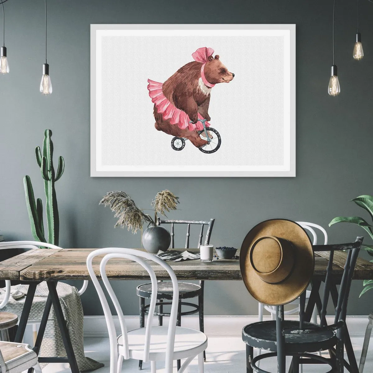 Poster in een witte lijst - Wat een circus! - 91x61 cm