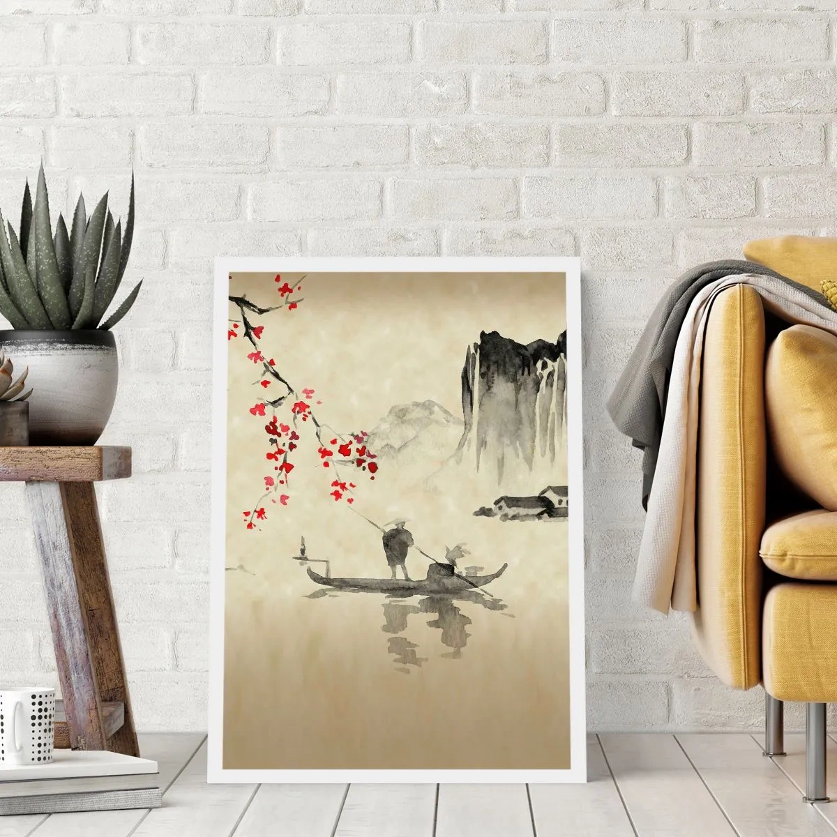 Poster - In het land van de bloeiende kersenbomen - 40x50 cm