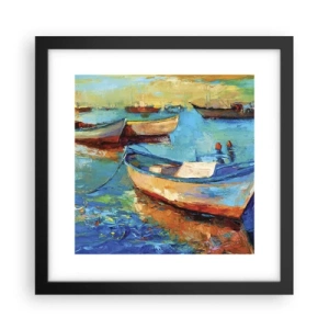 Poster in een zwarte lijst - In de zuidelijke baai - 30x30 cm