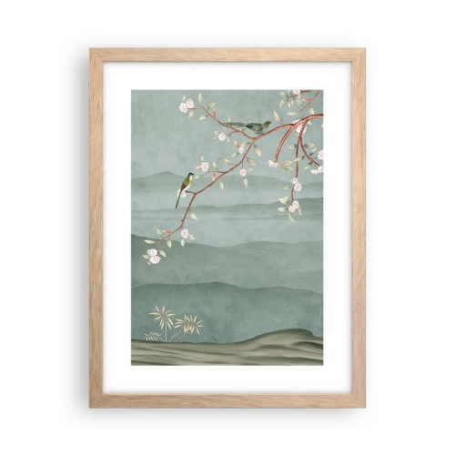 Een poster in een licht eiken lijst - Lente, oh jij bent het - 30x40 cm