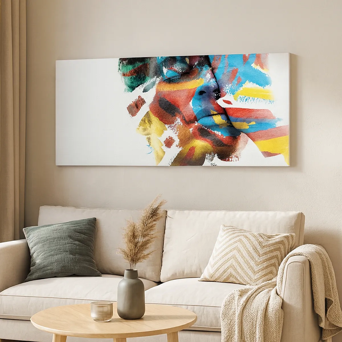 Schilderen op canvas - Een kleurrijke persoonlijkheid - 30x30 cm