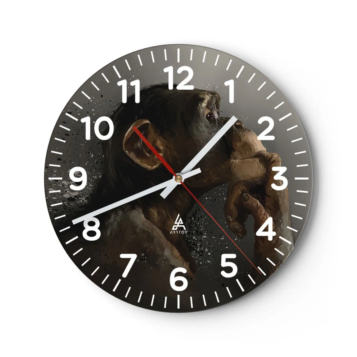 Wandklok - Klok - Zeker een denker - 30x30 cm