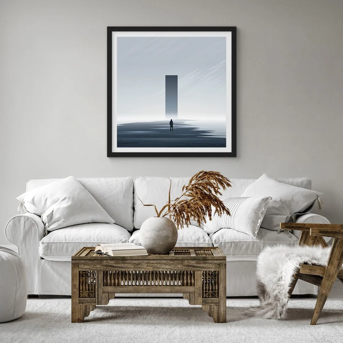 Poster in een zwarte lijst - Kans of bedreiging? - 60x60 cm