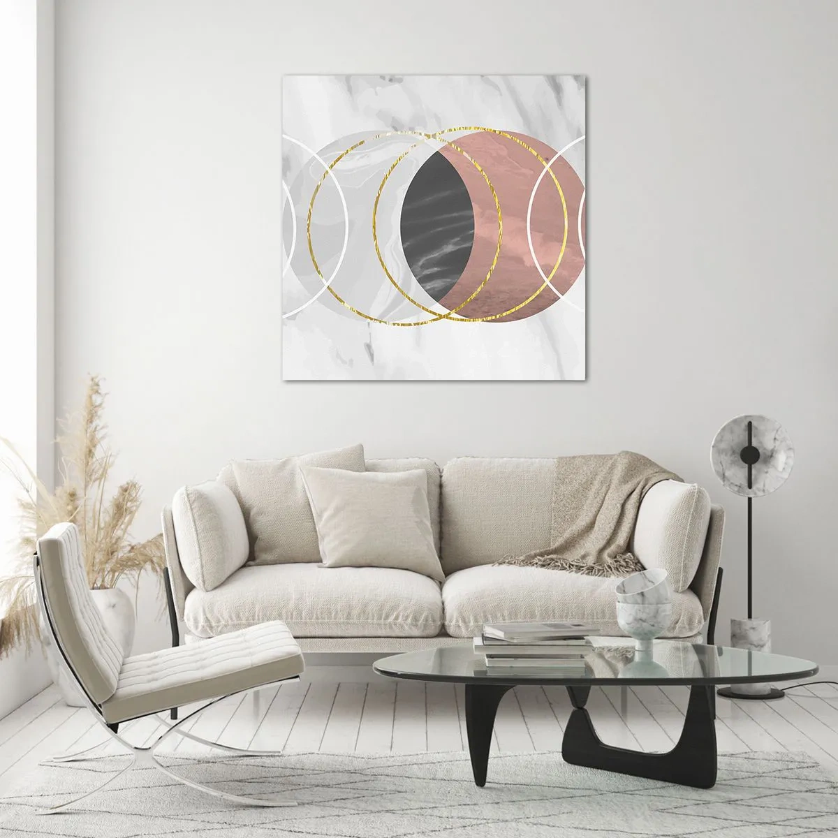 Schilderen op glas - Muziek van de sferen - 40x40 cm