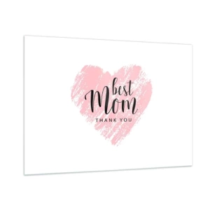 Schilderen op glas - Altijd het juiste moment - 100x70 cm