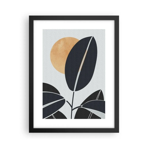 Poster in een zwarte lijst - Hete zomerdag - 30x40 cm