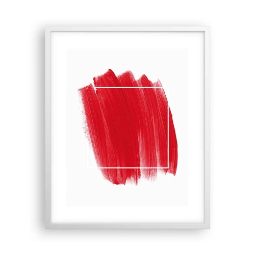 Poster in een witte lijst - Uit het frame - 40x50 cm