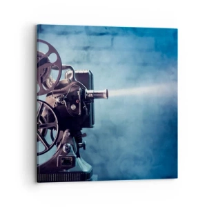 Schilderen op canvas - In de oude bioscoop - 70x70 cm