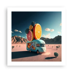 Poster - De smaak van vakantie - 50x50 cm