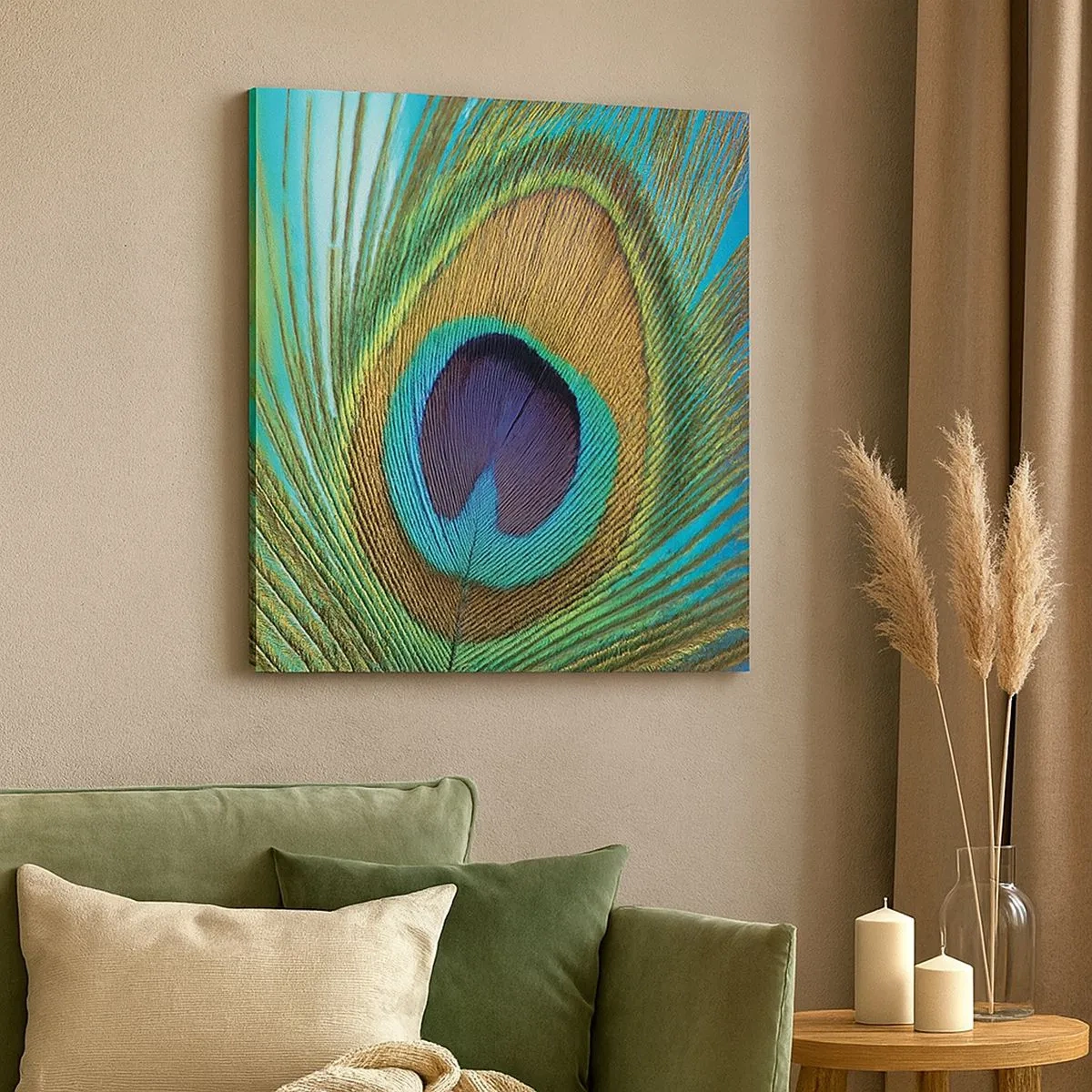 Schilderen op canvas - Oog in oog - 30x30 cm