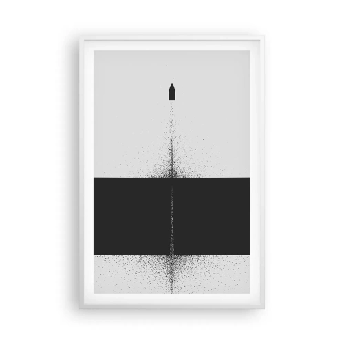 Poster in een witte lijst - Rechtstreeks naar het doel - 61x91 cm