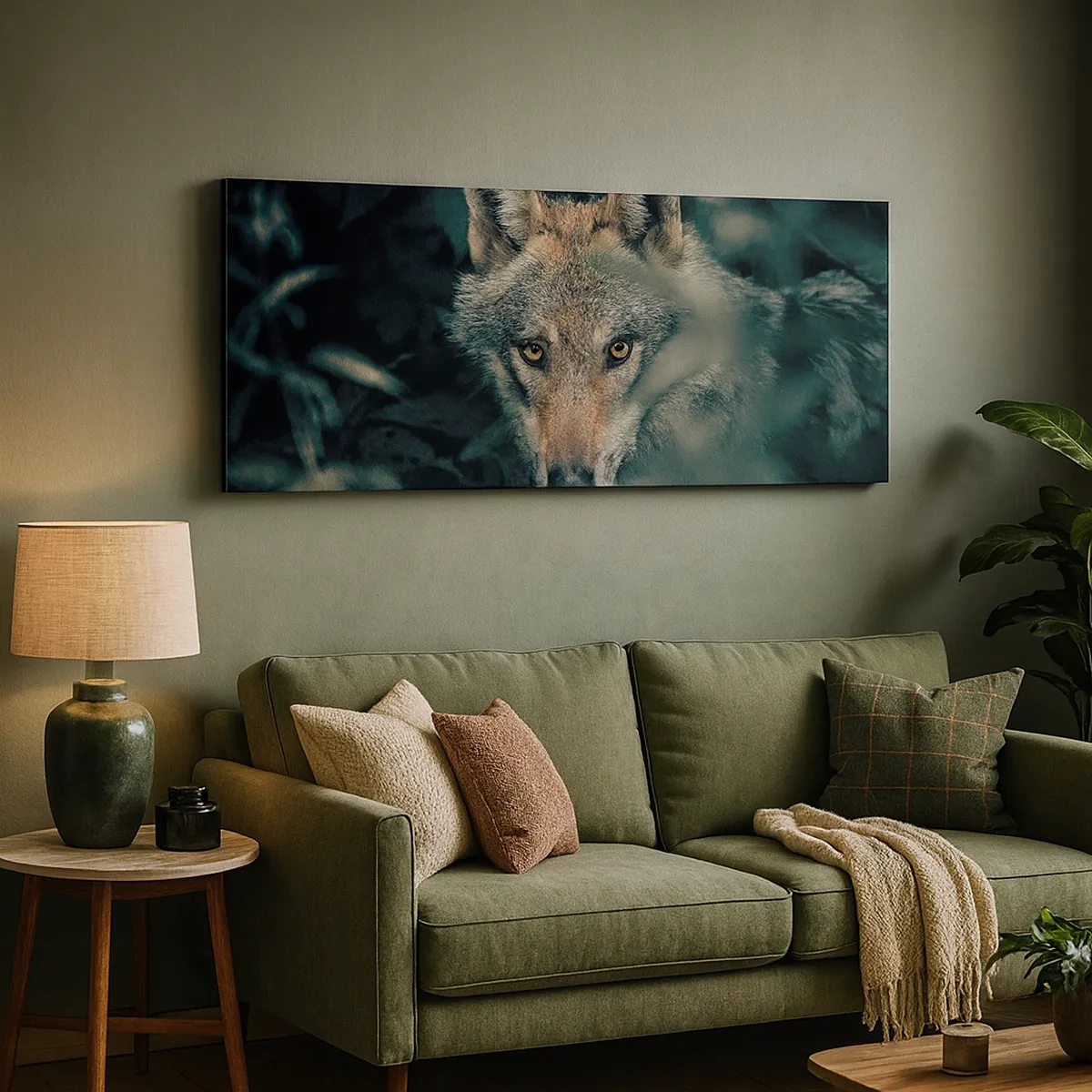 Schilderen op canvas - Jager - 30x30 cm