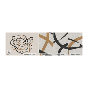 Fotobehang Monster Premium Canvas - Alles ging mis - Boho, Abstractie, Lijnen - 100x30 cm