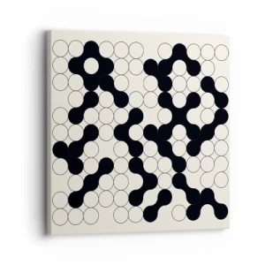 Schilderen op canvas - Chinees spel – variatie - 30x30 cm