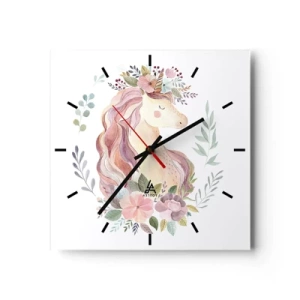 Wandklok - Klok - Een uitnodiging in de wereld van sprookjes - 30x30 cm
