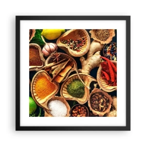 Poster in een zwarte lijst - Neem wat je wilt - 40x40 cm