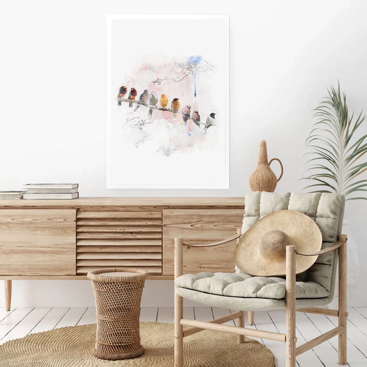 Poster - Gevleugelde ontmoeting - 70x100 cm