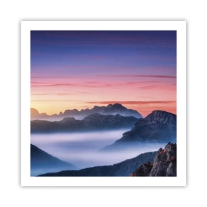 Poster - Over de valleien - 60x60 cm