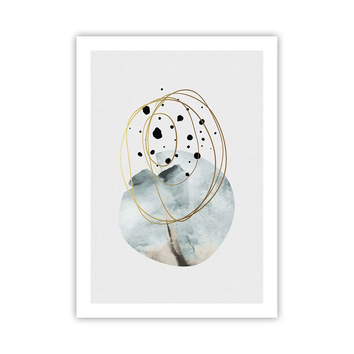 Poster - Omarmd door de ruimte - 50x70 cm