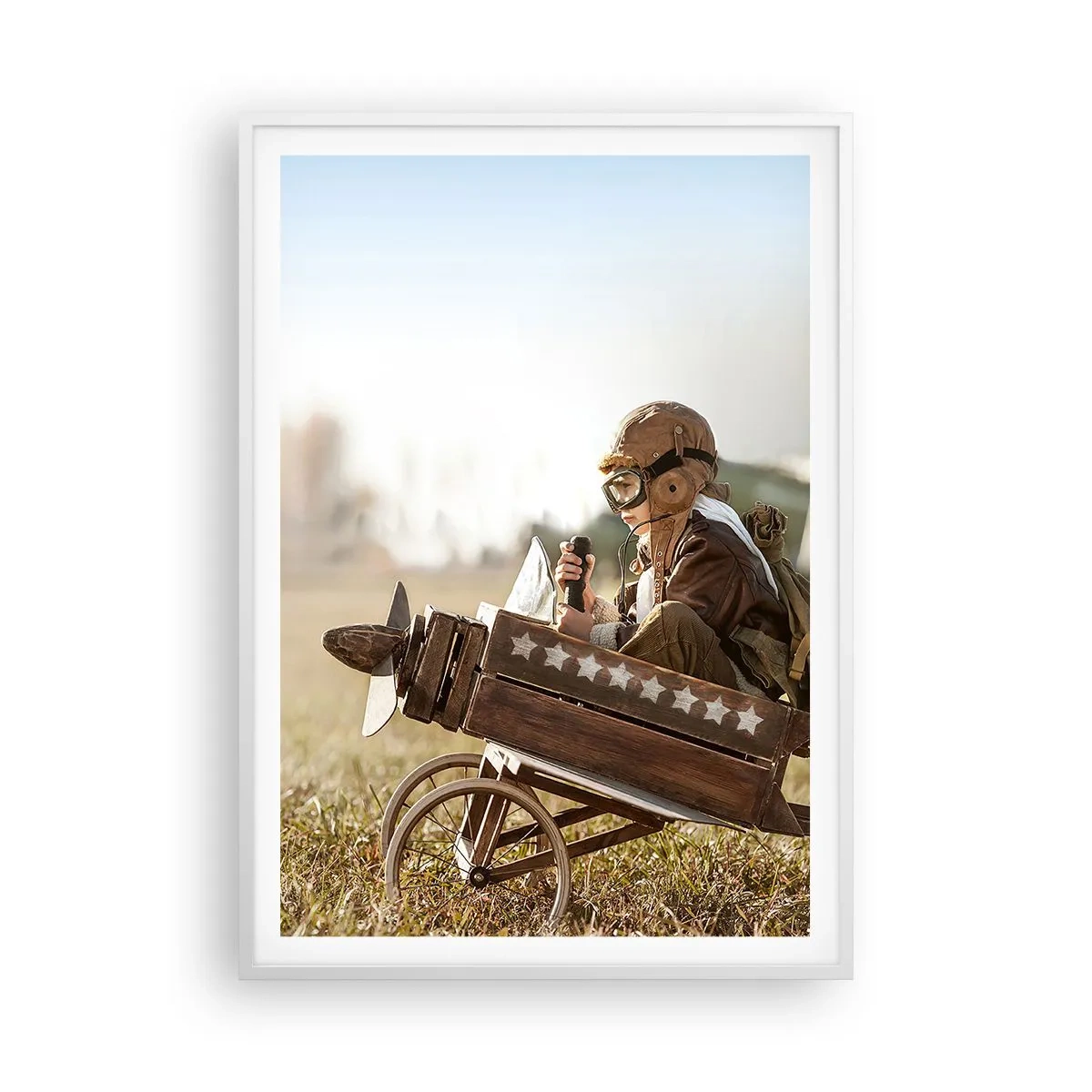 Poster in een witte lijst - Begin naar een droom - 70x100 cm