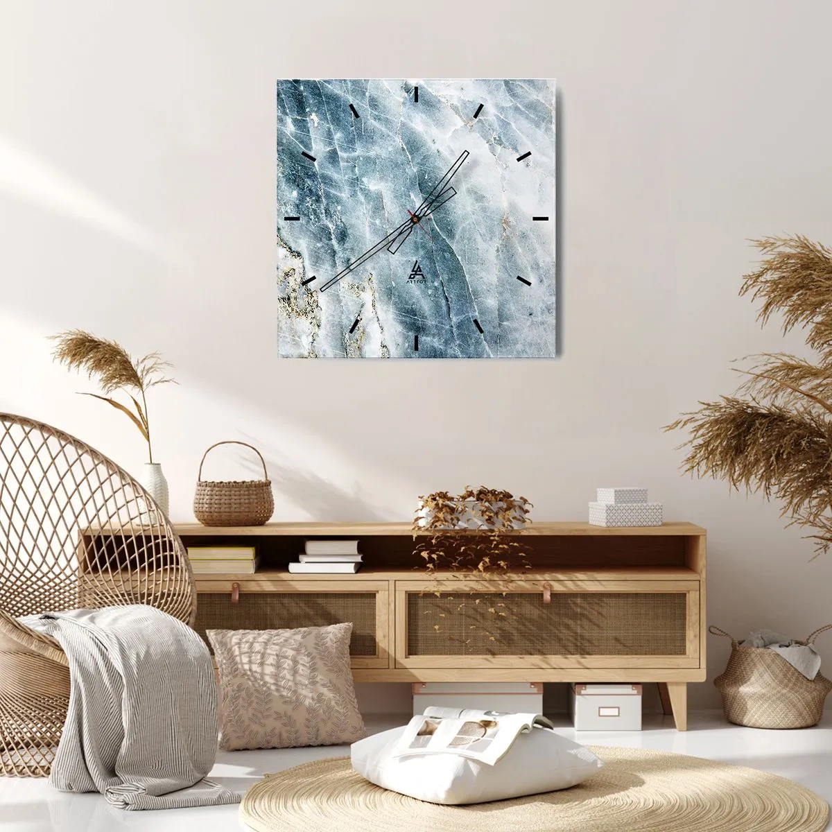 Wandklok - Klok - Ijs wereld - 30x30 cm