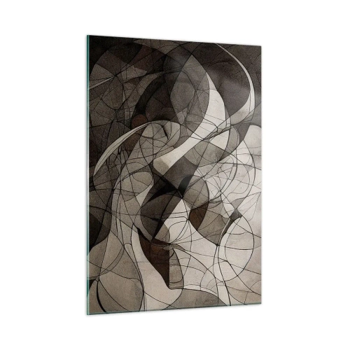 Schilderen op glas - Circulatie van aardekleuren - 50x70 cm