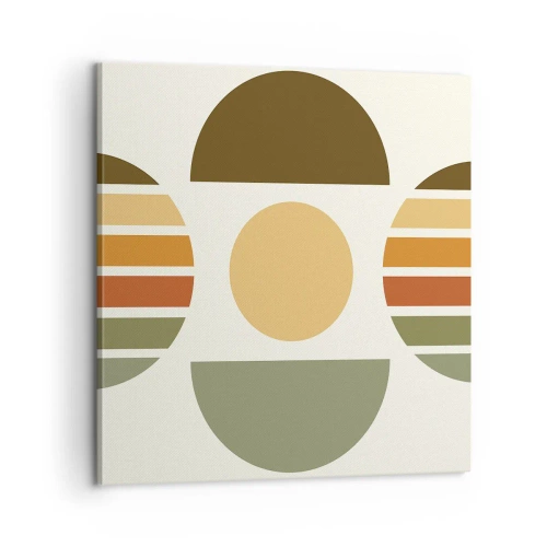 Schilderen op canvas - In aardetinten - 60x60 cm