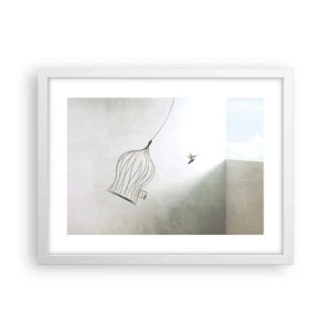 Poster in een witte lijst - In je element - 40x30 cm