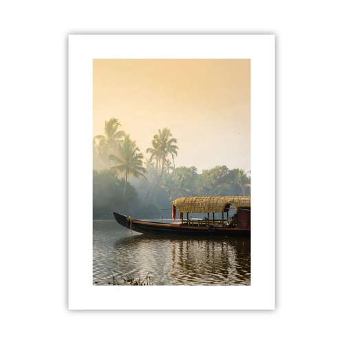 Poster - Huis aan de rivier - 30x40 cm