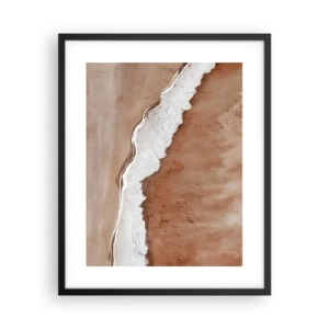 Poster in een zwarte lijst - In aardetinten - 40x50 cm