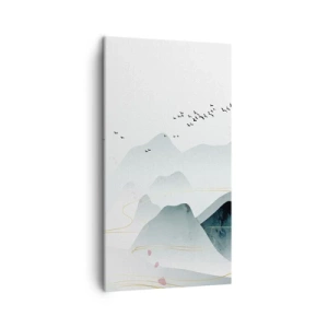 Schilderen op canvas - Over de toppen - 45x80 cm