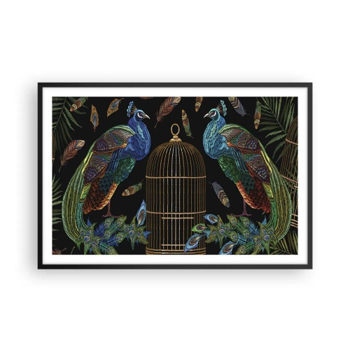 Poster in een zwarte lijst - In koninklijke gewaden - 91x61 cm